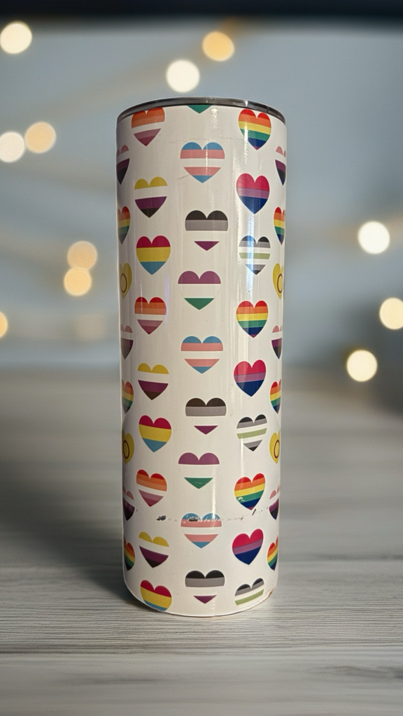 LGBTIA Hearts Tumbler