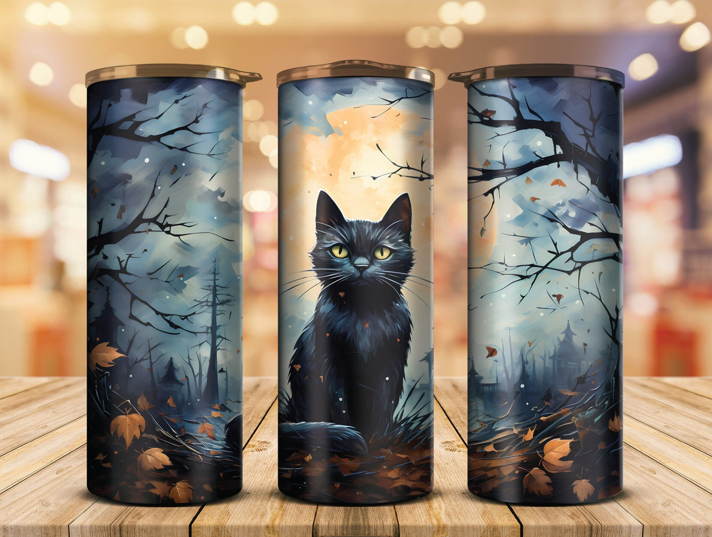 Spooky Black Cat